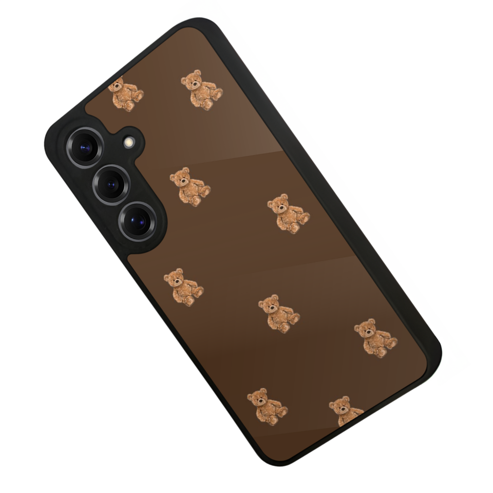 Samsung Galaxy S25 Uyumlu Ayı Tasarımlı Glossy Premium Kılıf