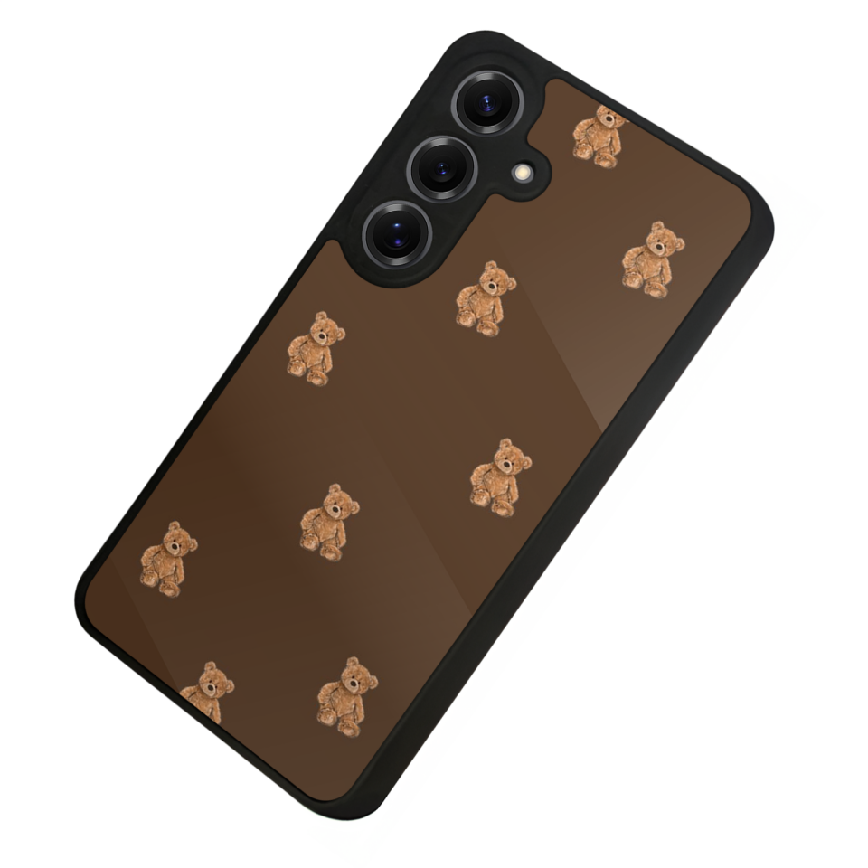 Samsung Galaxy S25 Uyumlu Ayı Tasarımlı Glossy Premium Kılıf