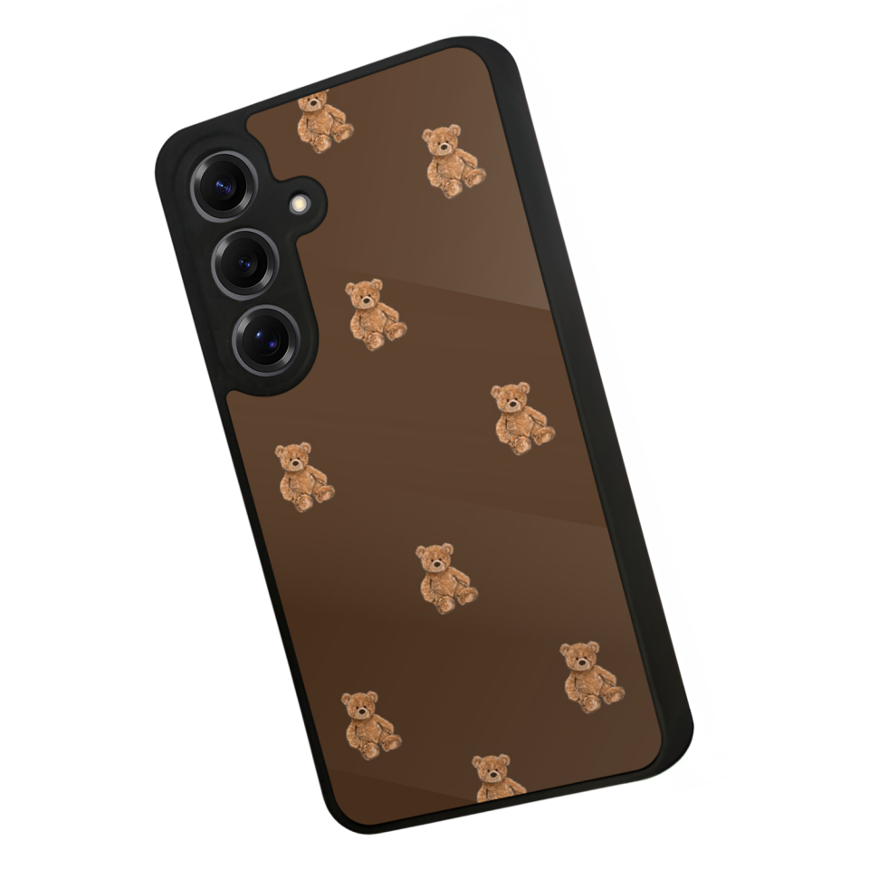 Samsung Galaxy S25 Uyumlu Ayı Tasarımlı Glossy Premium Kılıf