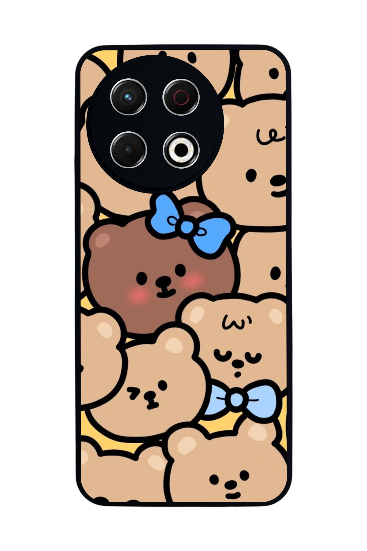 Tecno Spark 30 Pro Uyumlu Ayı Tasarımlı Glossy Premium Kılıf