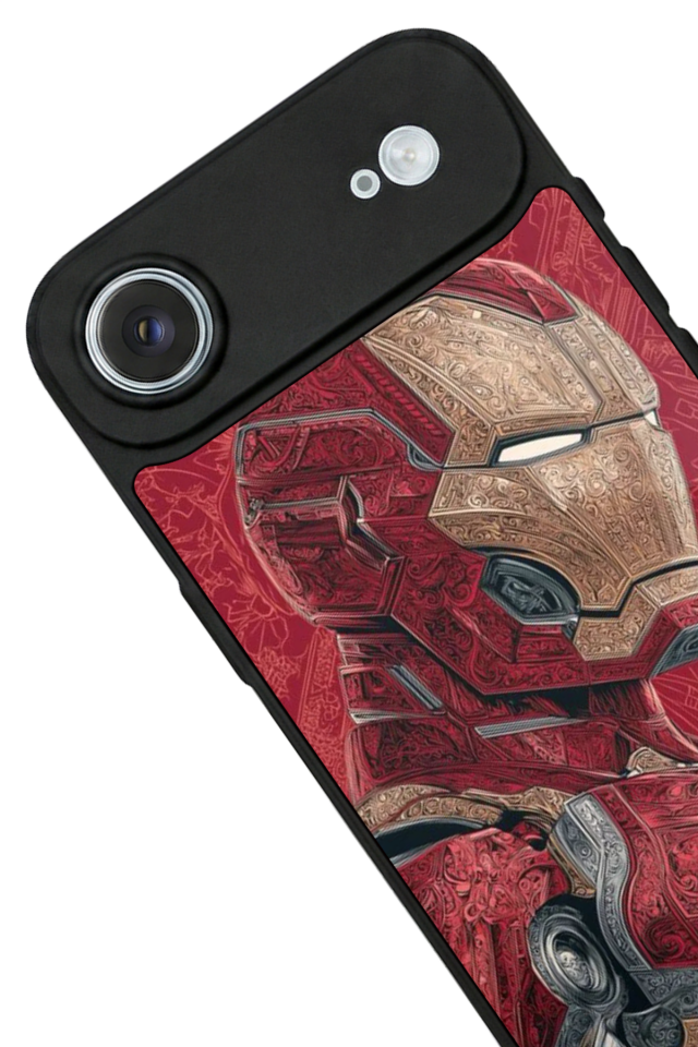 iPhone 17 Air Uyumlu Iron Man ( Demir Adam ) Tasarımlı Glossy Premium Kılıf