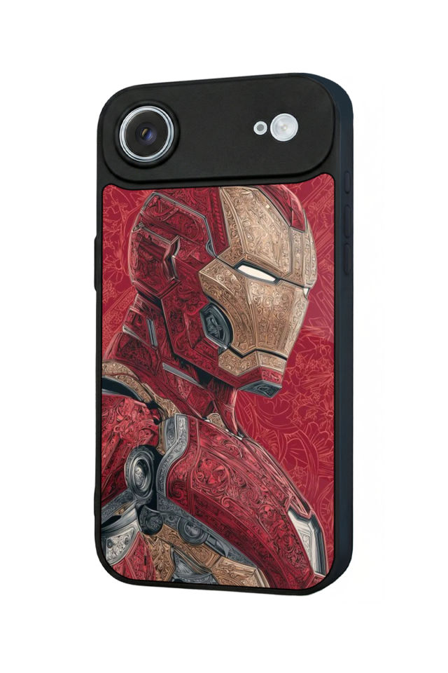 iPhone 17 Air Uyumlu Iron Man ( Demir Adam ) Tasarımlı Glossy Premium Kılıf