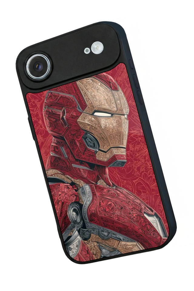 iPhone 17 Air Uyumlu Iron Man ( Demir Adam ) Tasarımlı Glossy Premium Kılıf