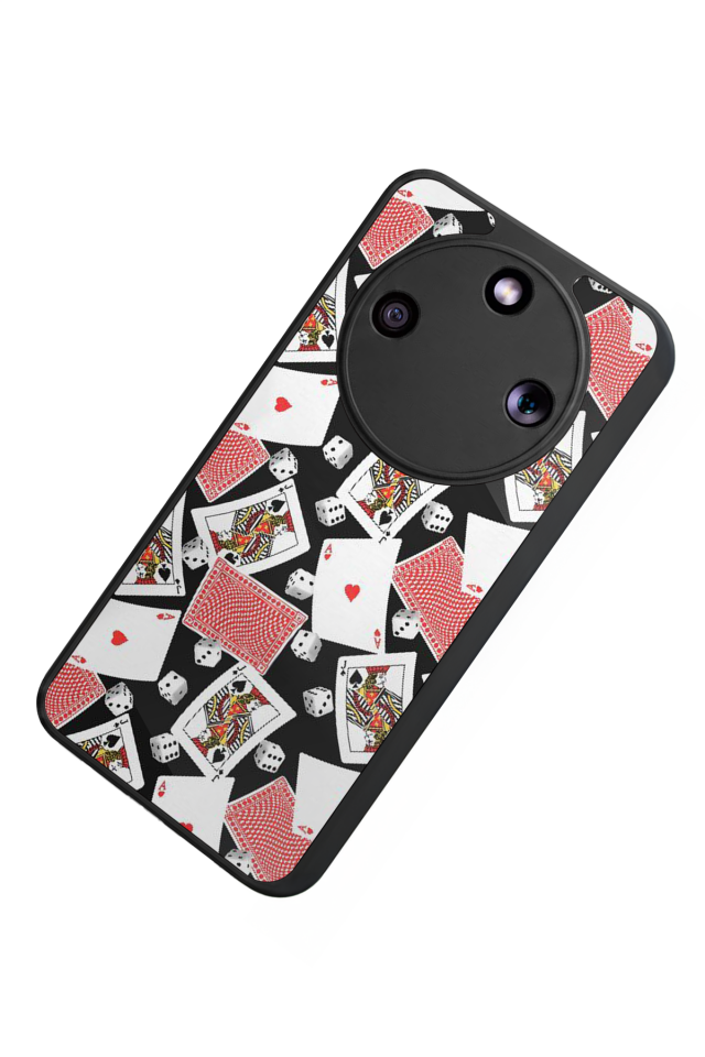 Honor Magic 8 Lite Uyumlu Kart Tasarımlı Glossy Premium Kılıf