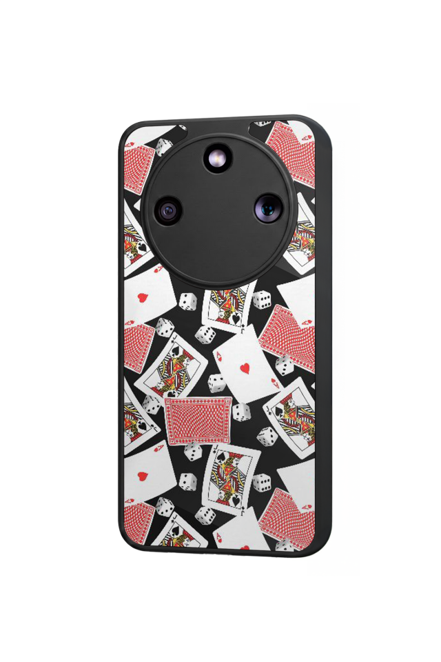 Honor Magic 8 Lite Uyumlu Kart Tasarımlı Glossy Premium Kılıf