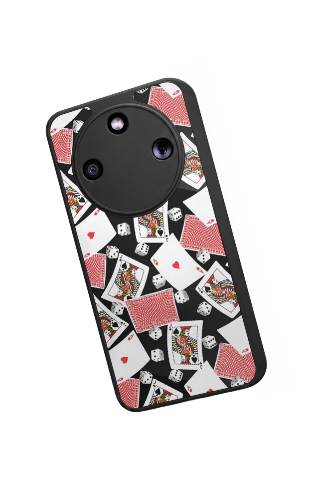 Honor Magic 8 Lite Uyumlu Kart Tasarımlı Glossy Premium Kılıf