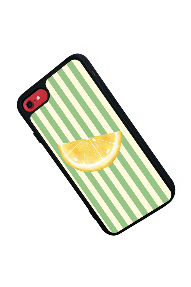 iPhone 8 Uyumlu Limon Tasarımlı Glossy Premium Kılıf