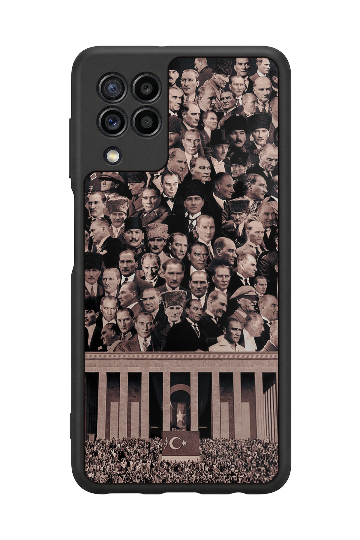 Samsung Galaxy M22 Uyumlu Mustafa Kemal Ataturk Tasarımlı Glossy Premium Kılıf
