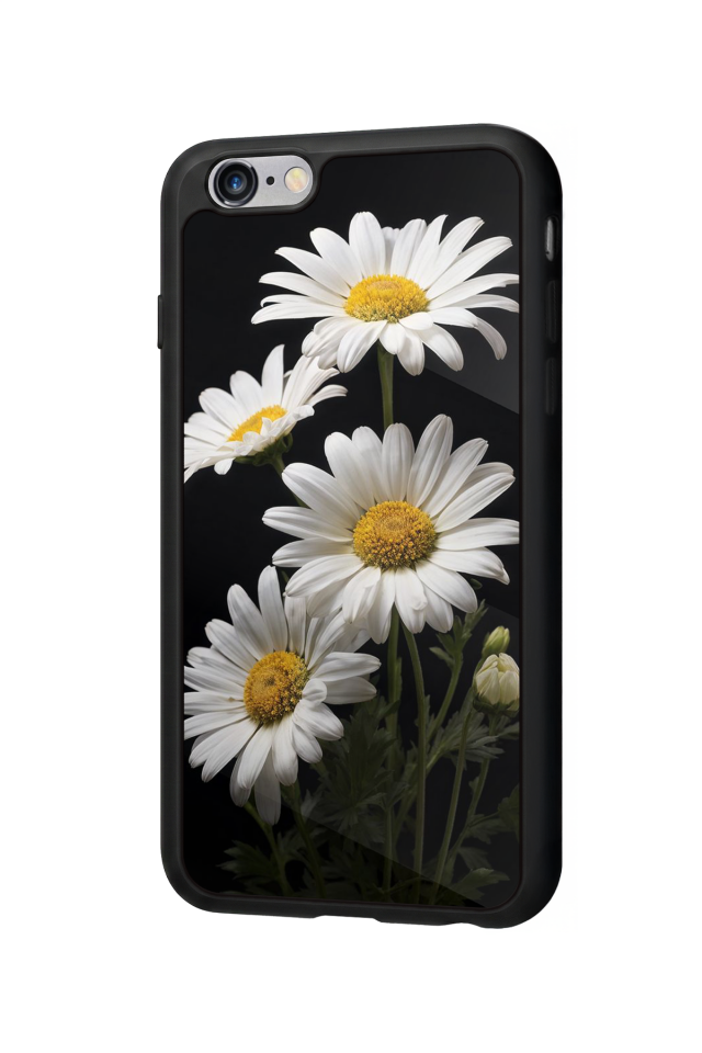 iPhone 6 Plus Uyumlu Papatya Tasarımlı Glossy Premium Kılıf