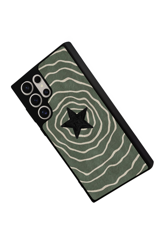 Samsung Galaxy S23 Ultra Uyumlu Retro Yildizlar Tasarımlı Glossy Premium Kılıf