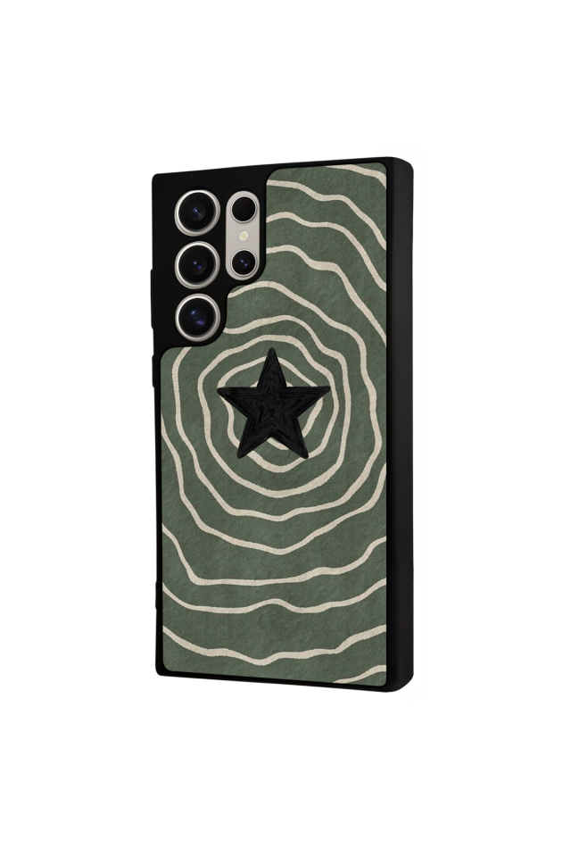 Samsung Galaxy S23 Ultra Uyumlu Retro Yildizlar Tasarımlı Glossy Premium Kılıf