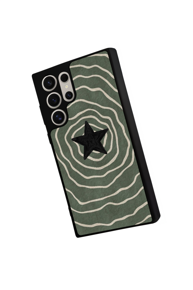 Samsung Galaxy S23 Ultra Uyumlu Retro Yildizlar Tasarımlı Glossy Premium Kılıf
