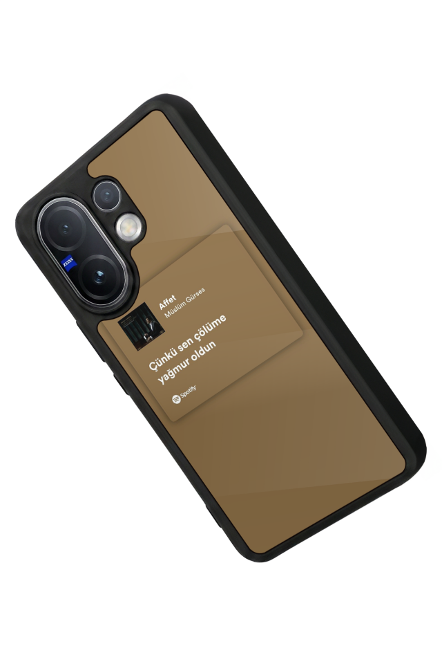 Vivo V60 Uyumlu Sarki Sozleri Tasarımlı Glossy Premium Kılıf
