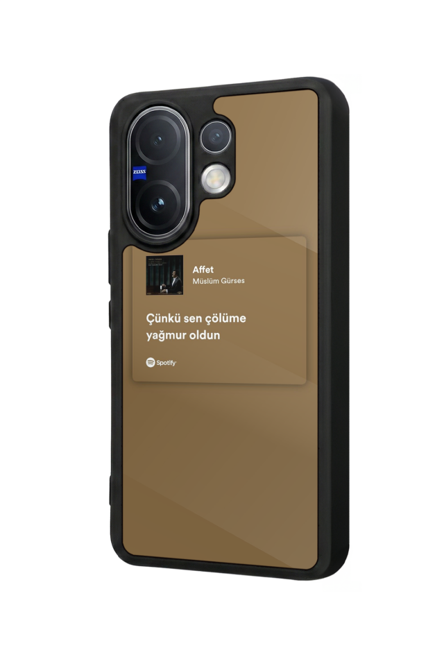Vivo V60 Uyumlu Sarki Sozleri Tasarımlı Glossy Premium Kılıf
