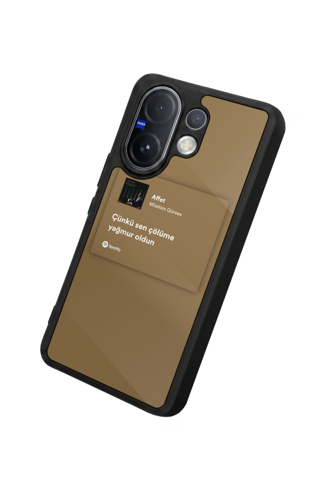 Vivo V60 Uyumlu Sarki Sozleri Tasarımlı Glossy Premium Kılıf