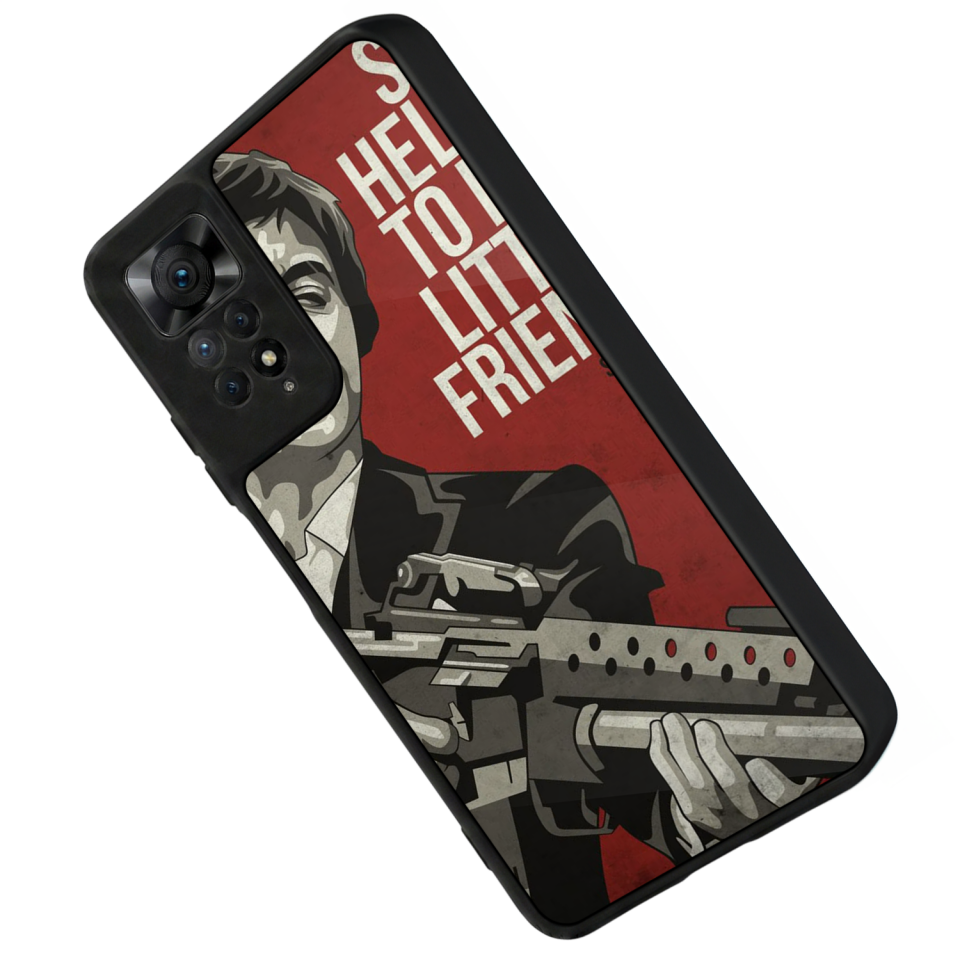 Xiaomi Redmi Note 11 Pro Uyumlu TheWolf Tasarımlı Glossy Premium Kılıf