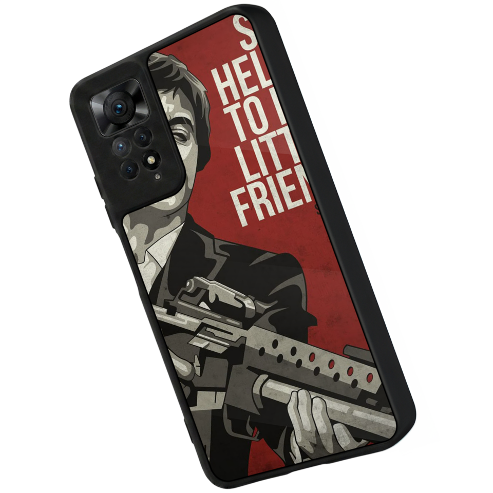 Xiaomi Redmi Note 11 Pro Uyumlu TheWolf Tasarımlı Glossy Premium Kılıf