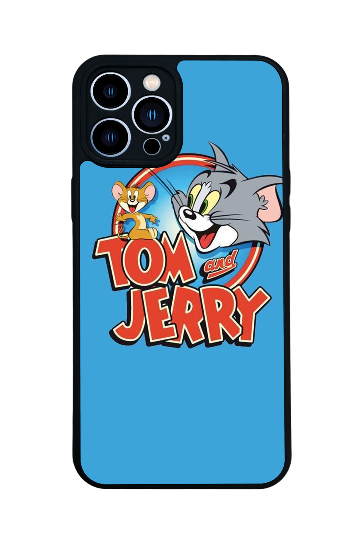 iPhone 13 Pro Max Uyumlu Tom And Jerry Tasarımlı Glossy Premium Kılıf