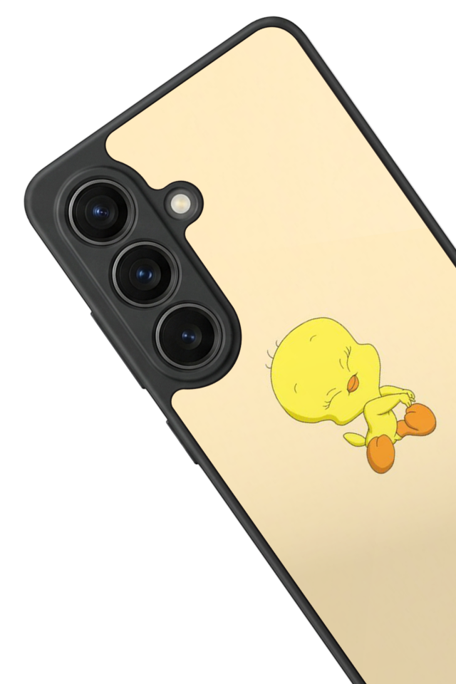 Samsung Galaxy S26 Uyumlu Tweety Tasarımlı Glossy Premium Kılıf