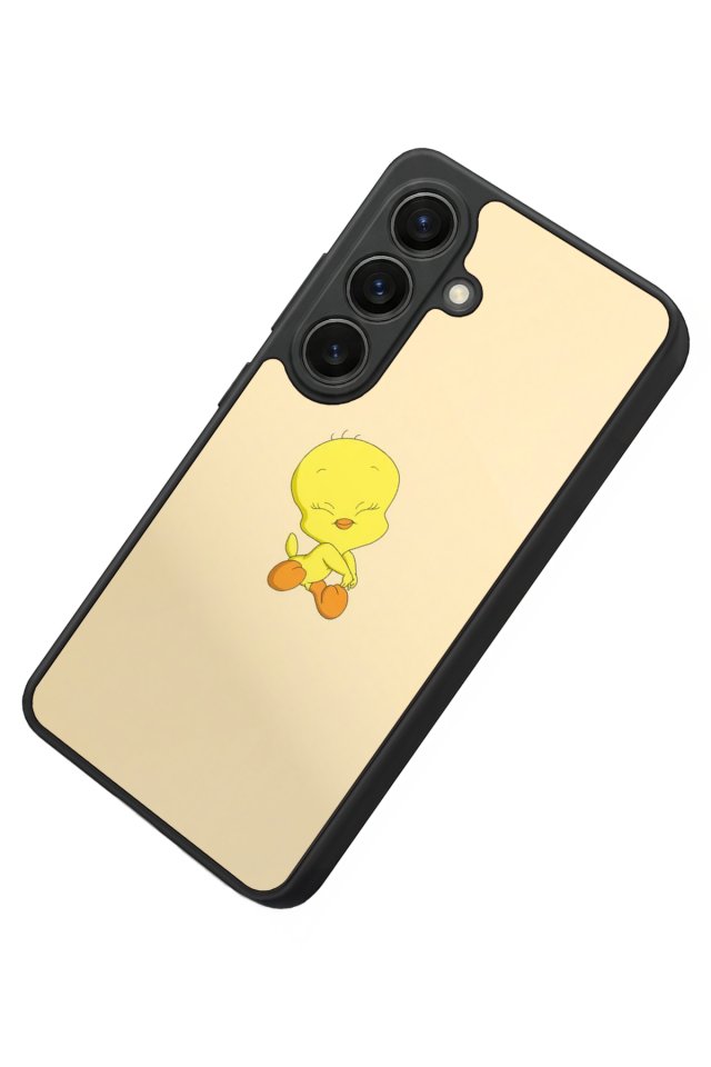 Samsung Galaxy S26 Uyumlu Tweety Tasarımlı Glossy Premium Kılıf