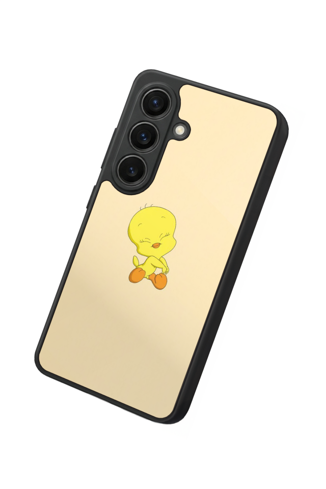 Samsung Galaxy S26 Uyumlu Tweety Tasarımlı Glossy Premium Kılıf