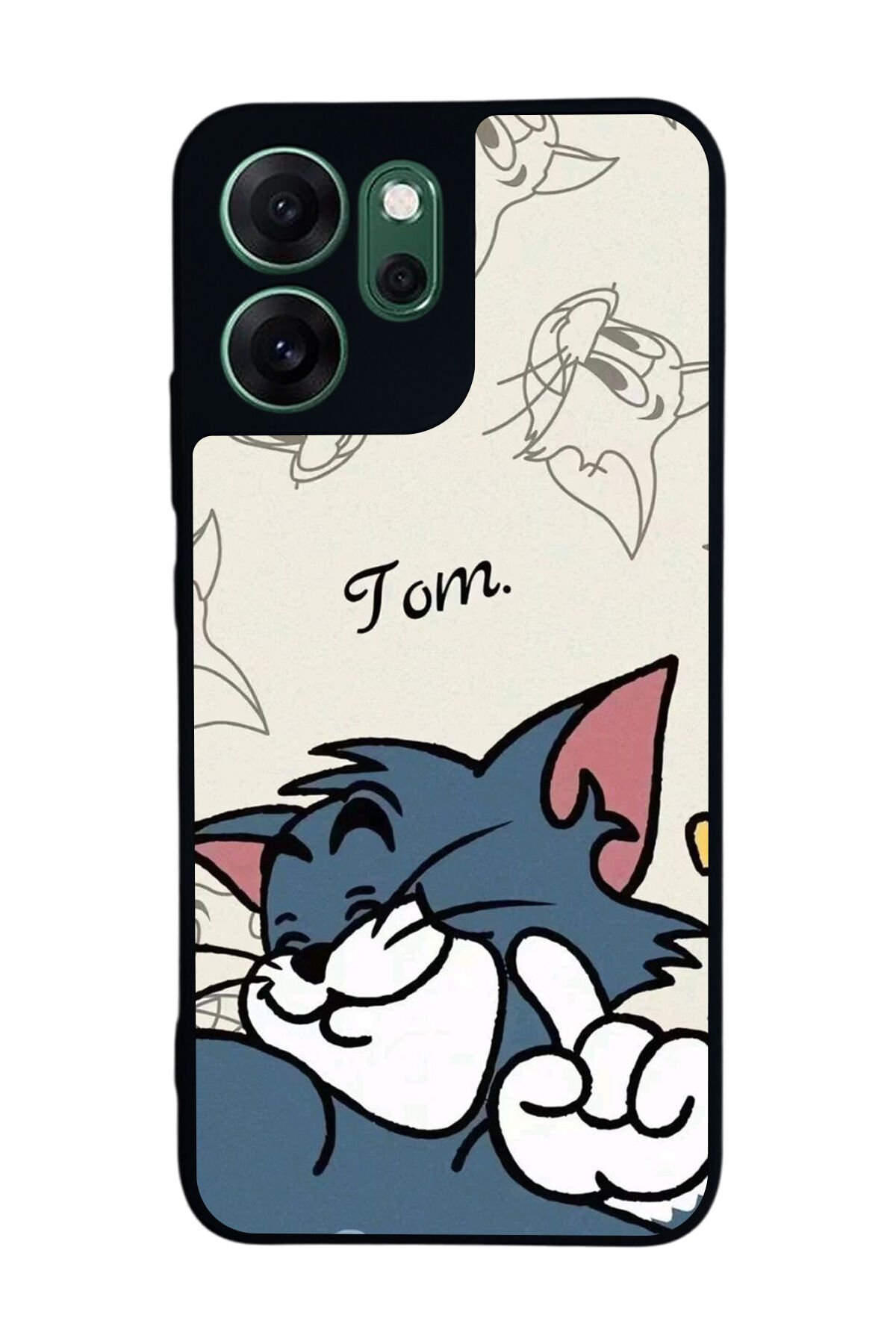 Oppo Reno 14F Uyumlu Tom And Jerry Tasarımlı Glossy Premium Kılıf