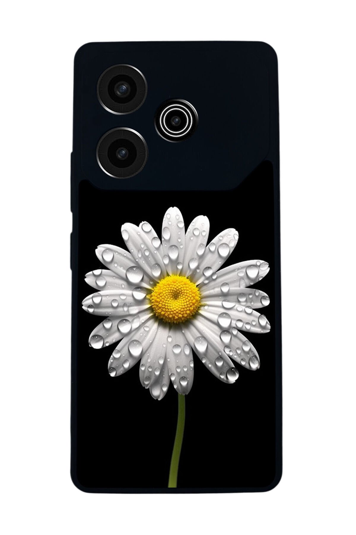 Tecno Pova 6 Uyumlu Papatya Tasarımlı Glossy Premium Kılıf