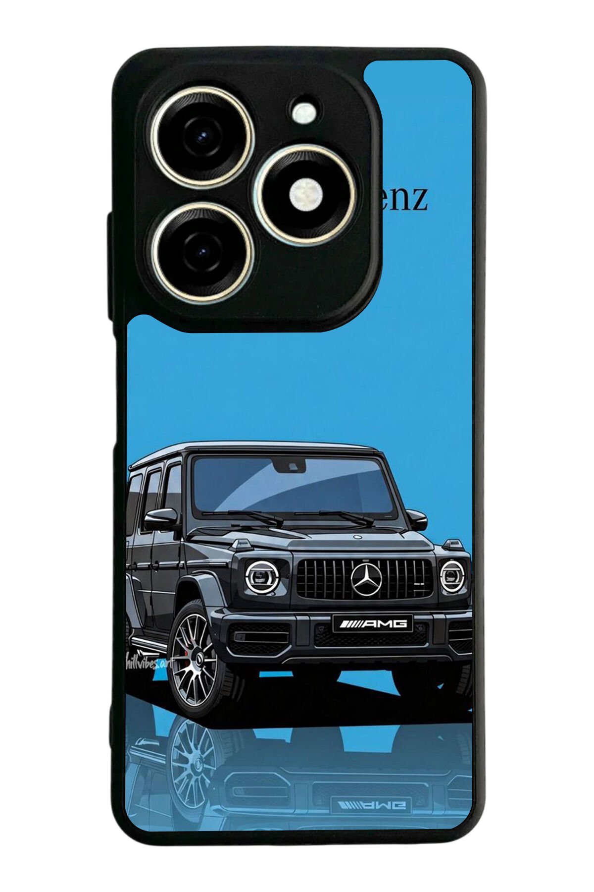 Infınıx Smart 8 Pro Uyumlu Mercedes Tasarımlı Glossy Premium Kılıf
