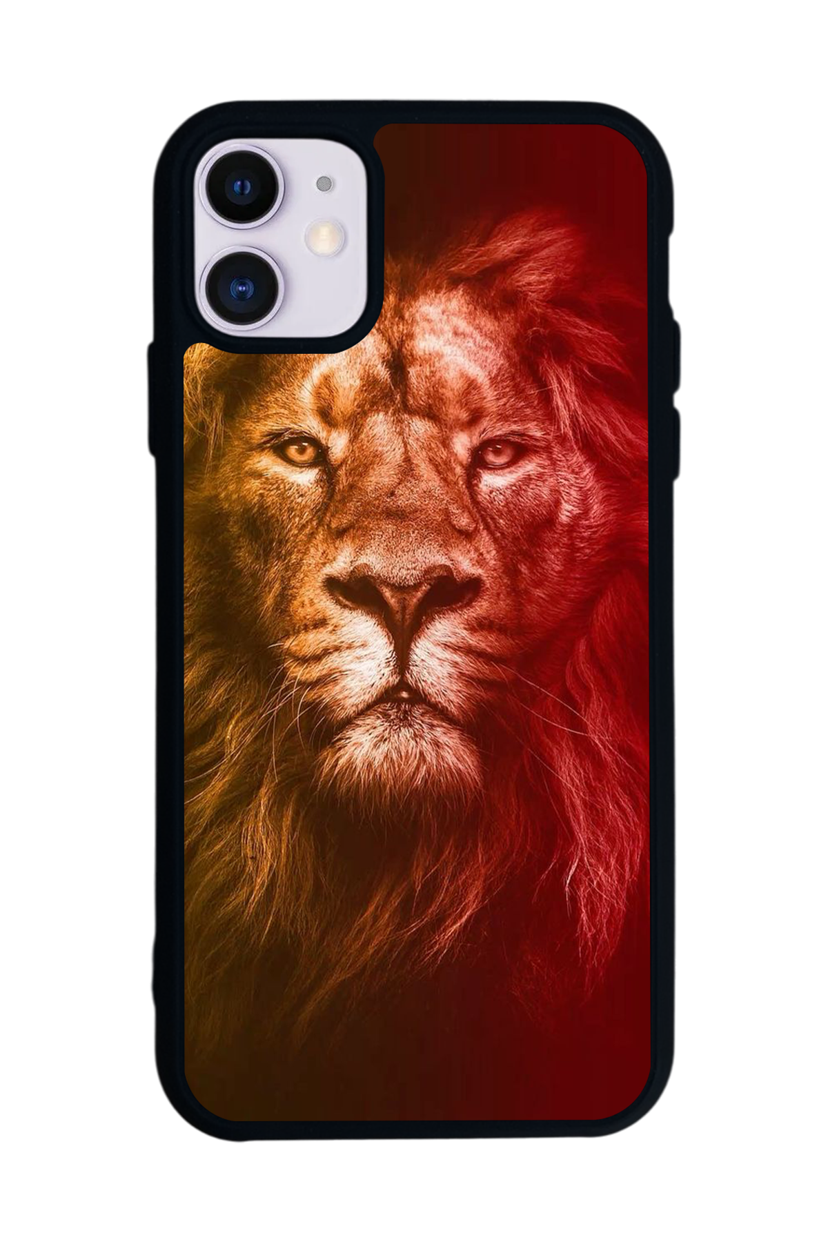 iPhone 11 Uyumlu Aslan Tasarımlı Glossy Premium Kılıf