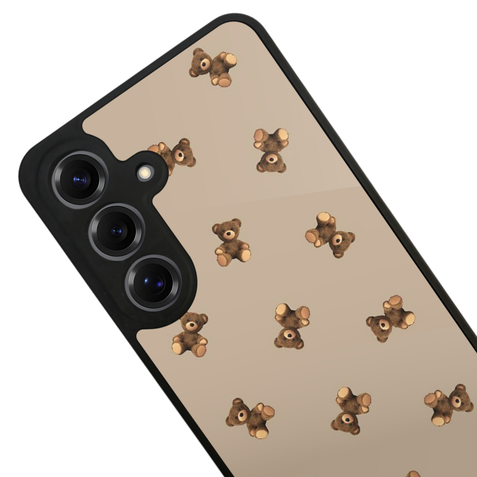 Samsung Galaxy S25 Uyumlu Ayı Tasarımlı Glossy Premium Kılıf