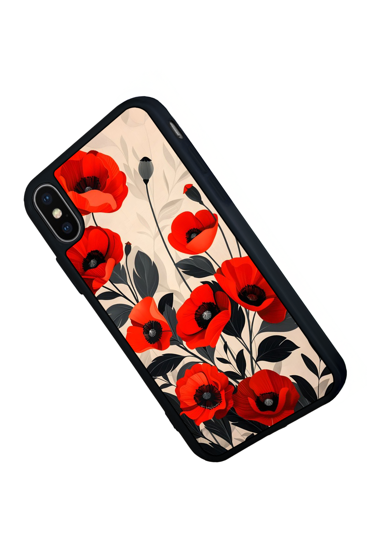 iPhone XS Max Uyumlu Floral Tasarımlı Glossy Premium Kılıf