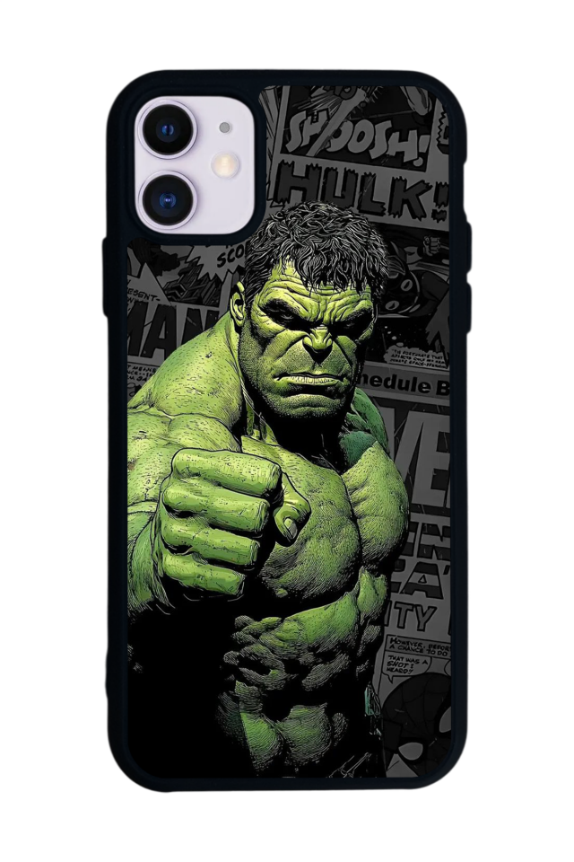iPhone 11 Uyumlu Hulk Tasarımlı Glossy Premium Kılıf
