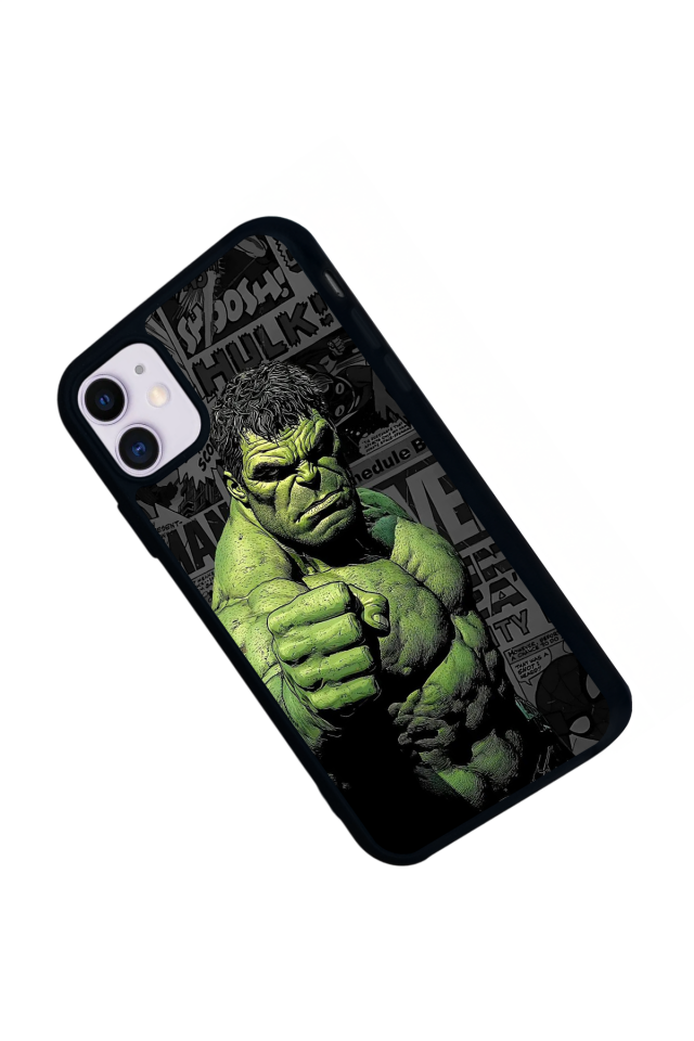 iPhone 11 Uyumlu Hulk Tasarımlı Glossy Premium Kılıf