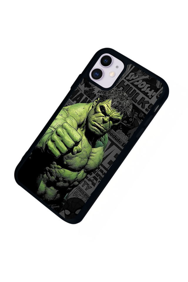 iPhone 11 Uyumlu Hulk Tasarımlı Glossy Premium Kılıf