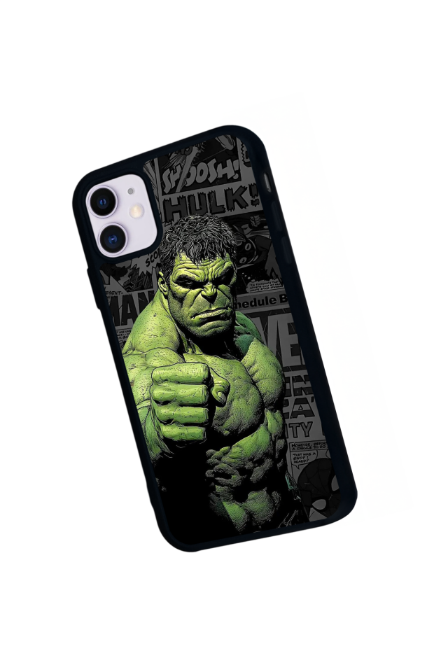 iPhone 11 Uyumlu Hulk Tasarımlı Glossy Premium Kılıf
