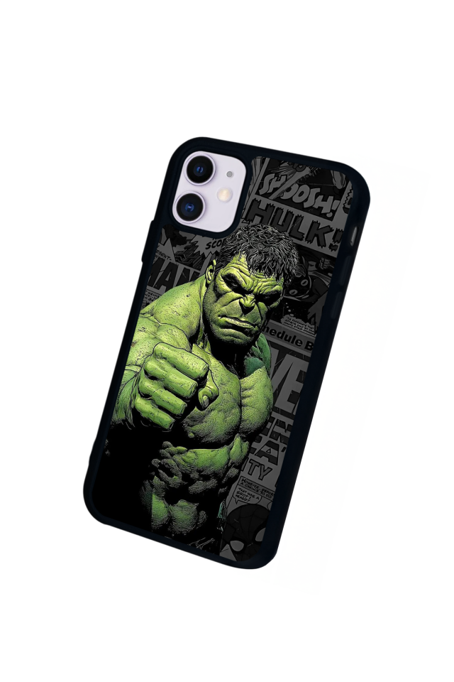 iPhone 11 Uyumlu Hulk Tasarımlı Glossy Premium Kılıf