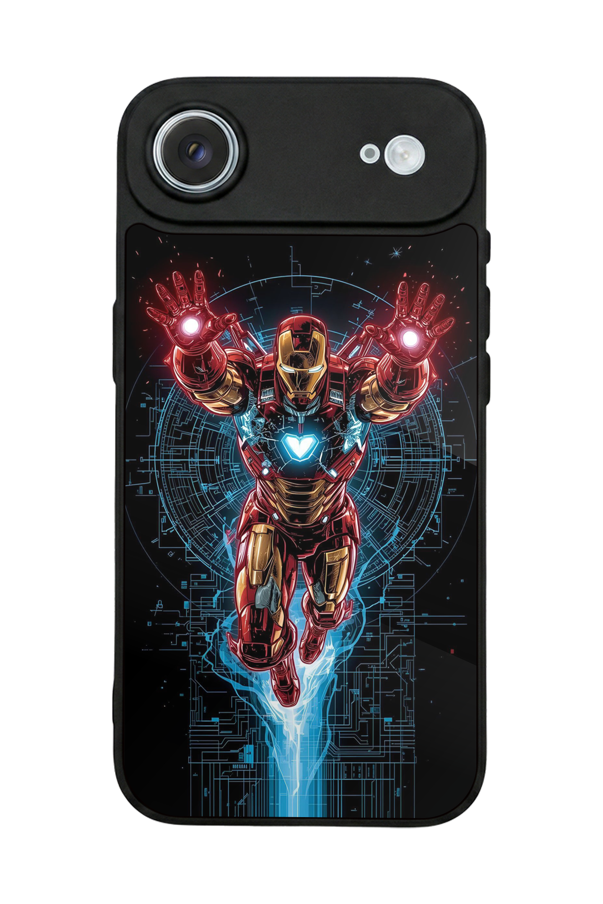 iPhone 17 Air Uyumlu Iron Man ( Demir Adam ) Tasarımlı Glossy Premium Kılıf