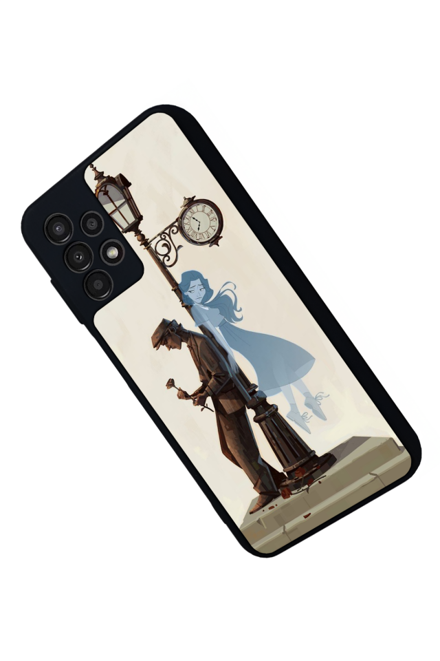 Samsung Galaxy A23 Uyumlu  Kalp Love Tasarımlı Glossy Premium Kılıf