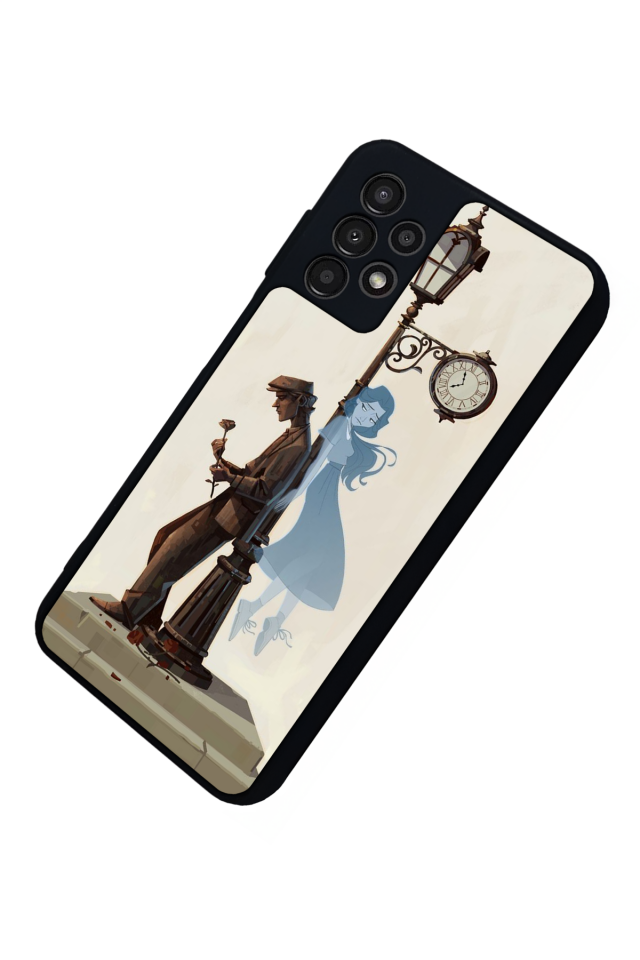 Samsung Galaxy A23 Uyumlu  Kalp Love Tasarımlı Glossy Premium Kılıf