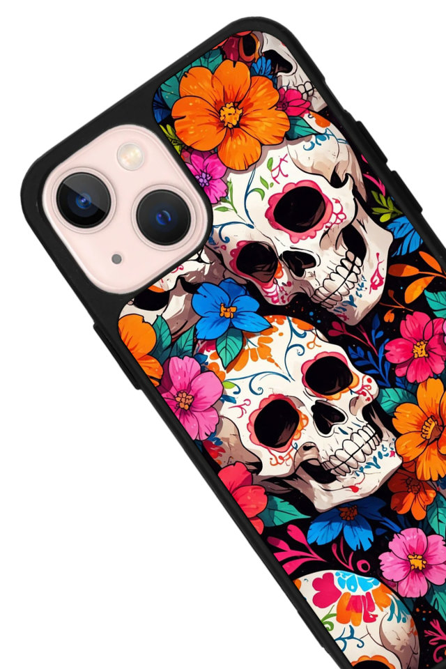 iPhone 15 Plus Uyumlu KuruKafa Tasarımlı Glossy Premium Kılıf