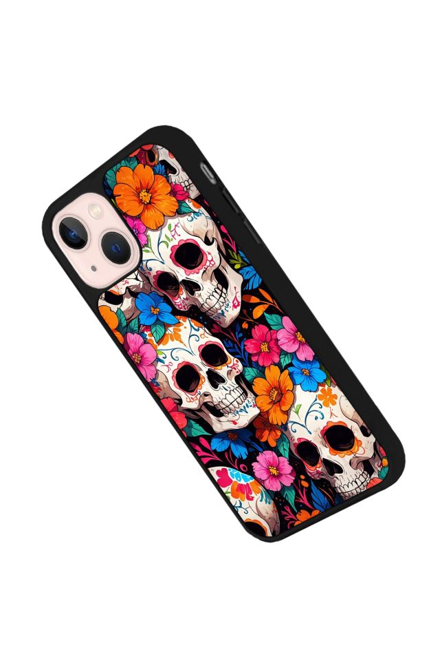 iPhone 15 Plus Uyumlu KuruKafa Tasarımlı Glossy Premium Kılıf