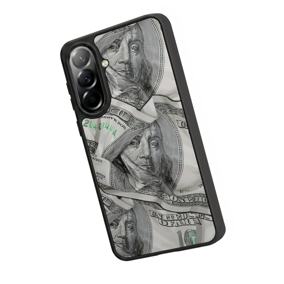 Samsung Galaxy A57 Uyumlu Money Para Tasarımlı Glossy Premium Kılıf