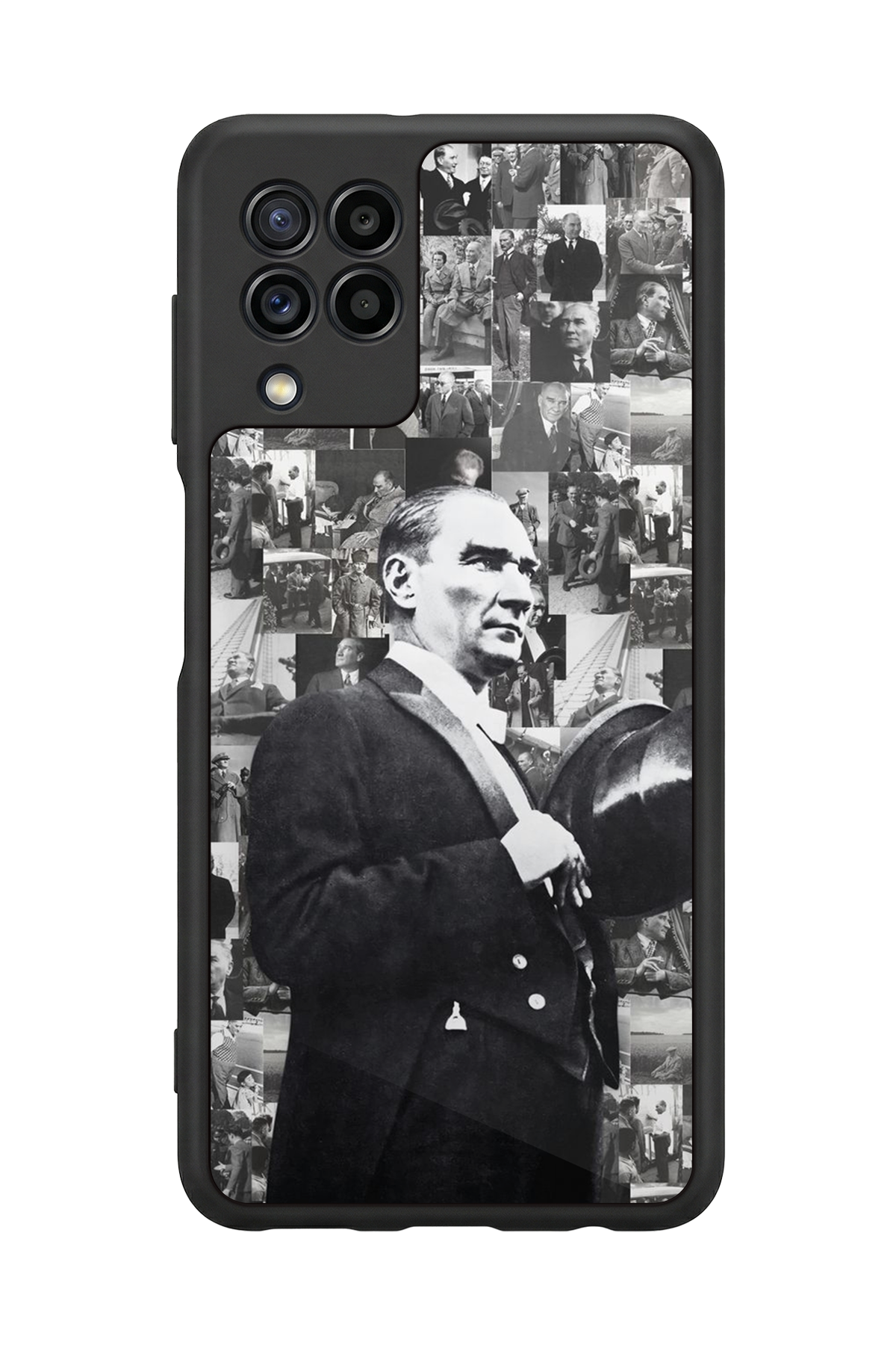 Samsung Galaxy M22 Uyumlu Mustafa Kemal Ataturk Tasarımlı Glossy Premium Kılıf