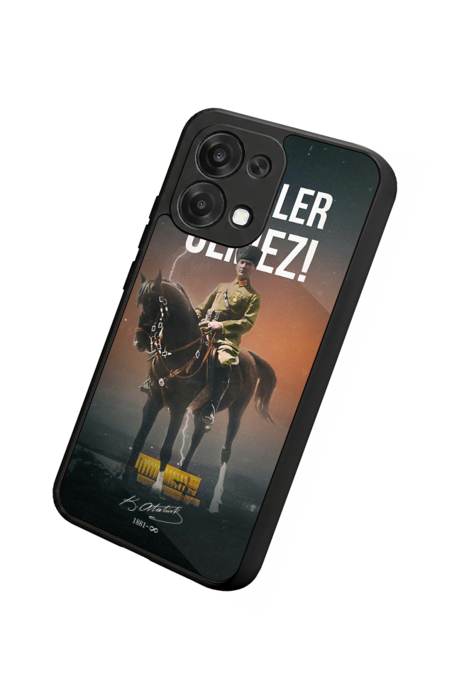 Oppo A6 Pro Uyumlu Mustafa Kemal Ataturk Tasarımlı Glossy Premium Kılıf