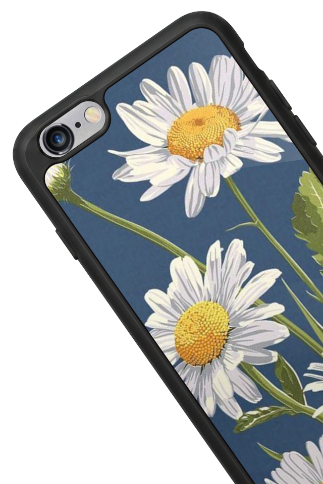 iPhone 6 Plus Uyumlu Papatya Tasarımlı Glossy Premium Kılıf