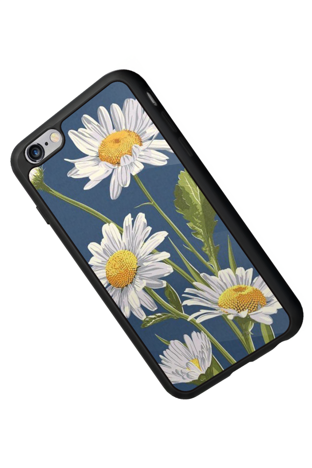iPhone 6 Plus Uyumlu Papatya Tasarımlı Glossy Premium Kılıf
