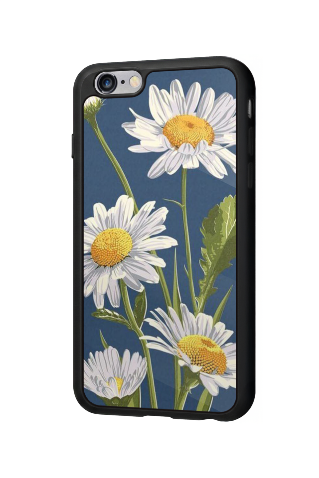 iPhone 6 Plus Uyumlu Papatya Tasarımlı Glossy Premium Kılıf