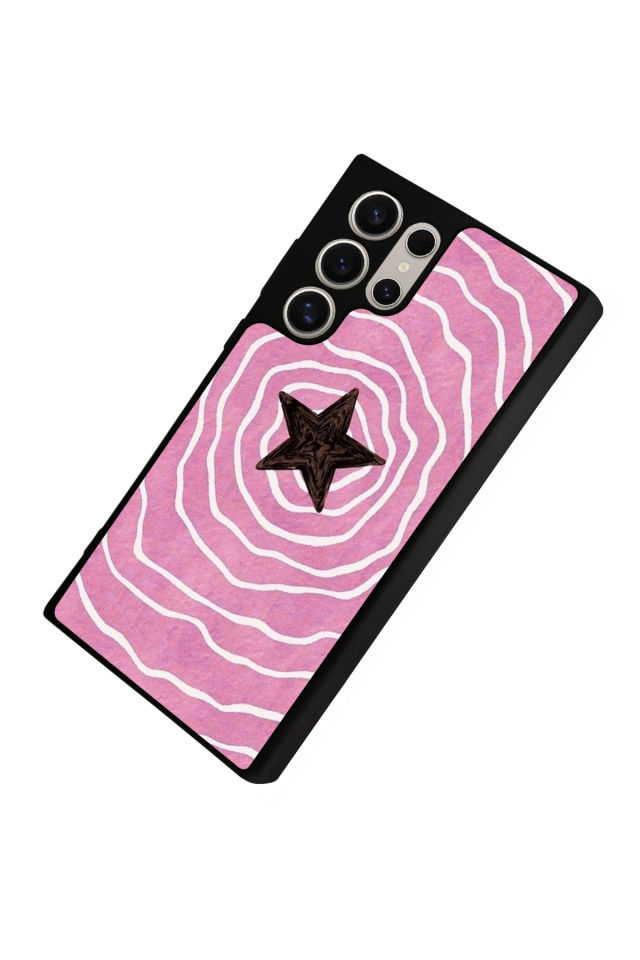 Samsung Galaxy S23 Ultra Uyumlu Retro Yildizlar Tasarımlı Glossy Premium Kılıf