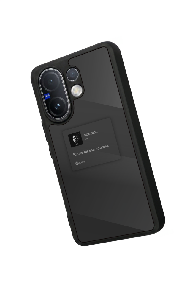 Vivo V60 Uyumlu Sarki Sozleri Tasarımlı Glossy Premium Kılıf