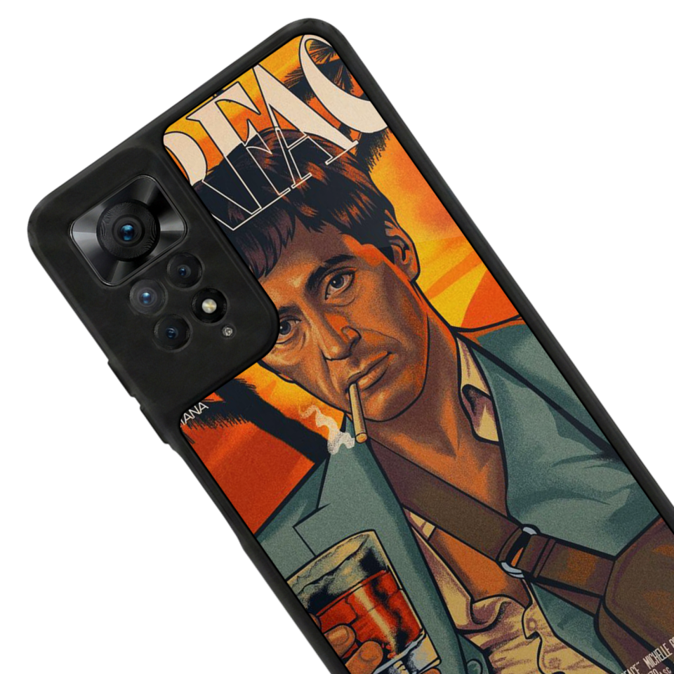 Xiaomi Redmi Note 11 Pro Uyumlu Scarface Tasarımlı Glossy Premium Kılıf